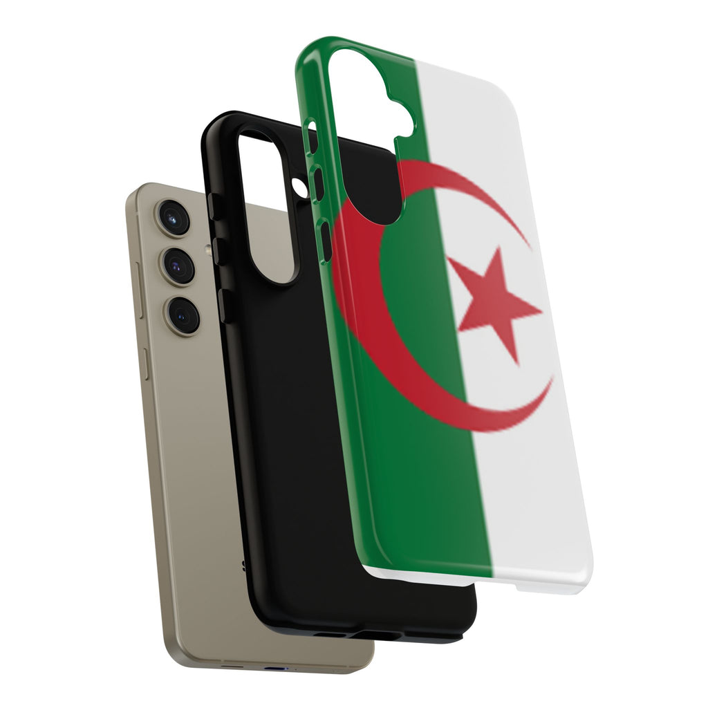 Algeria Flag Tough Phone Case — Protective Algeria Crescent & Star Design