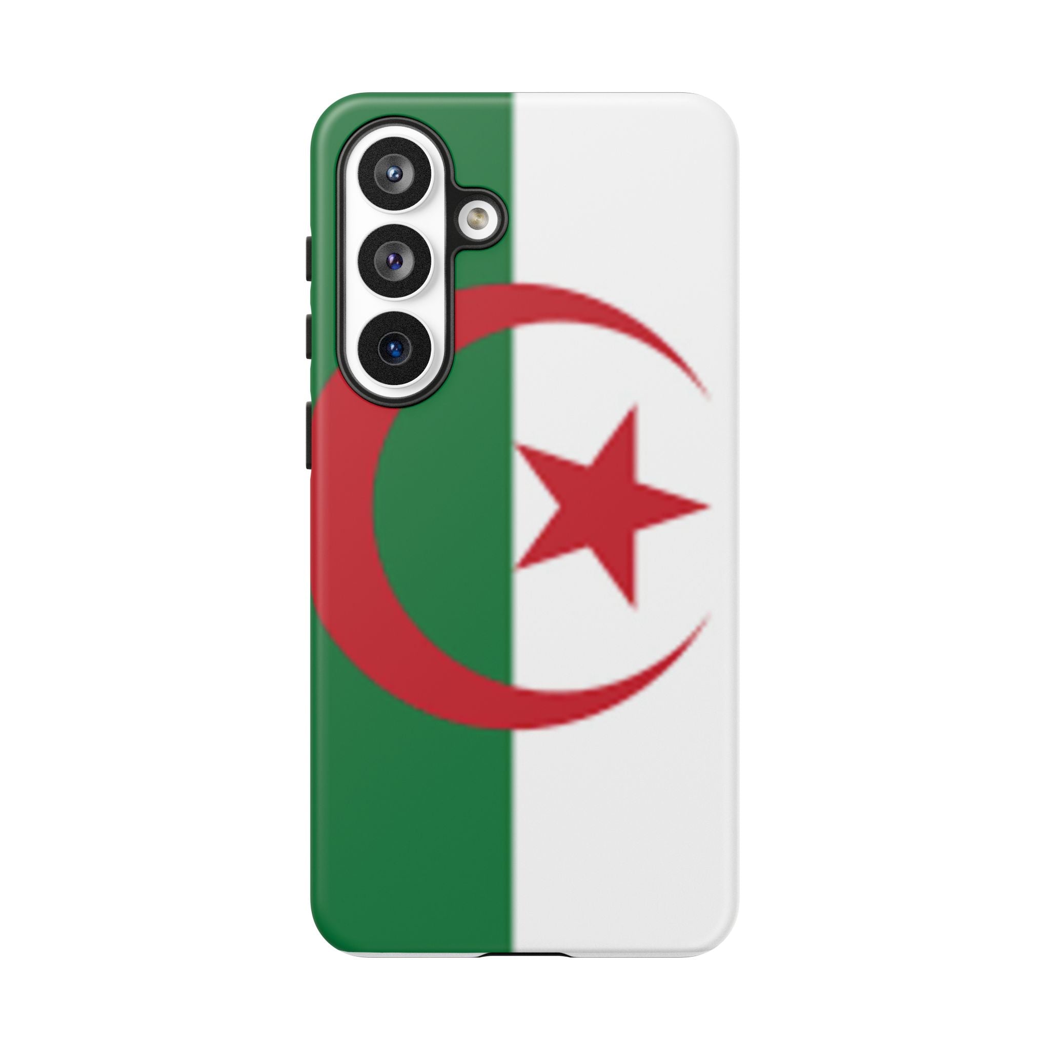 Algeria Flag Tough Phone Case — Protective Algeria Crescent & Star Design