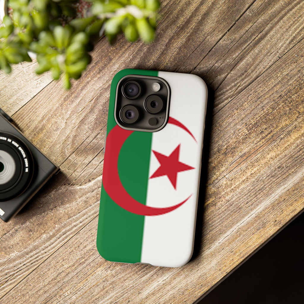 Algeria Flag Tough Phone Case — Protective Algeria Crescent & Star Design