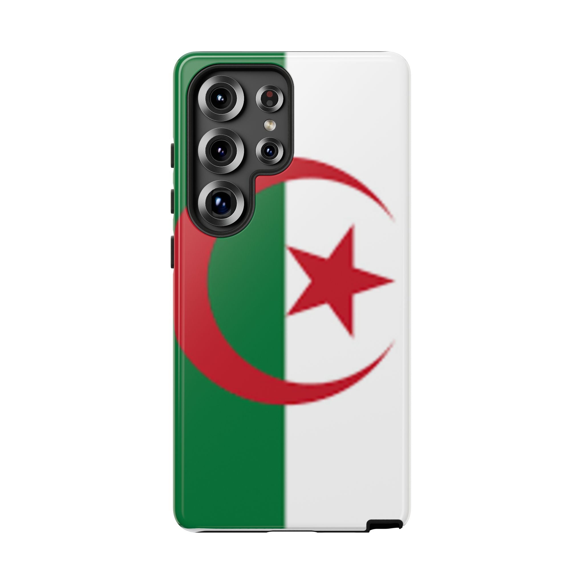 Algeria Flag Tough Phone Case — Protective Algeria Crescent & Star Design