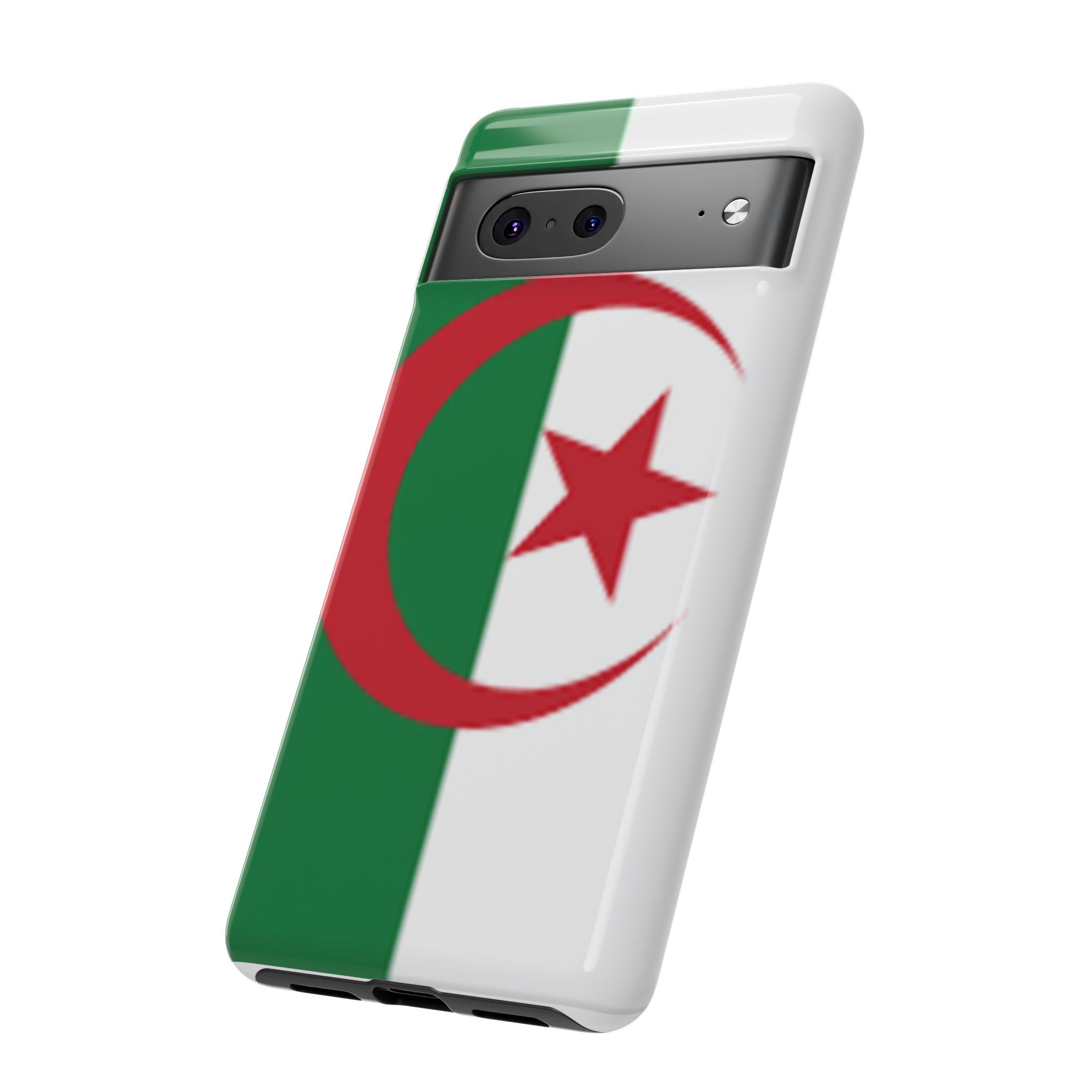 Algeria Flag Tough Phone Case — Protective Algeria Crescent & Star Design