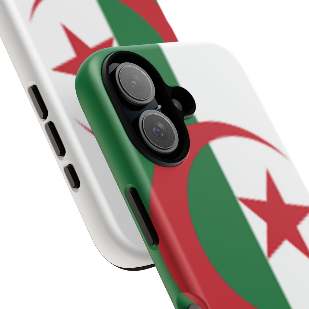 Algeria Flag Tough Phone Case — Protective Algeria Crescent & Star Design