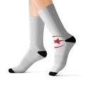 Algeria Flag Sublimation Socks — Patriotic Crew Socks with Red Star & Crescent