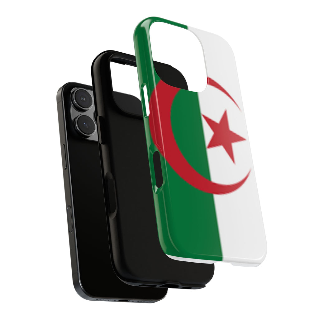 Algeria Flag Tough Phone Case — Protective Algeria Crescent & Star Design