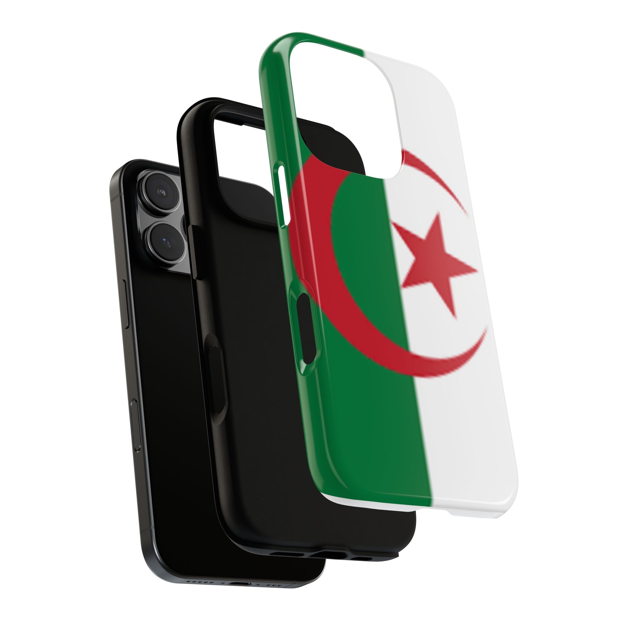 Algeria Flag Tough Phone Case — Protective Algeria Crescent & Star Design