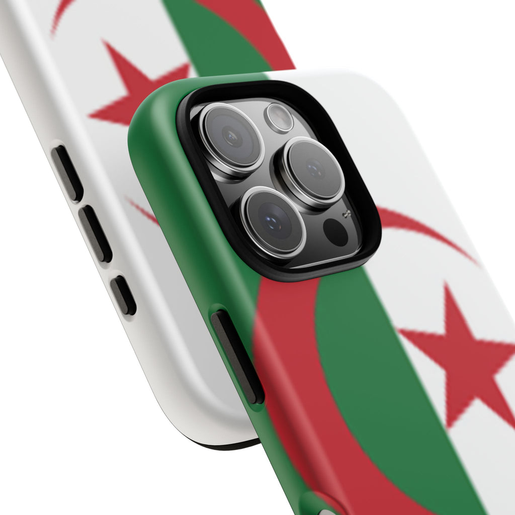 Algeria Flag Tough Phone Case — Protective Algeria Crescent & Star Design