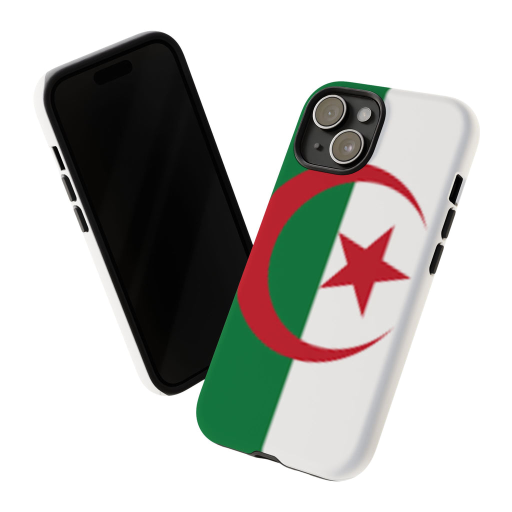 Algeria Flag Tough Phone Case — Protective Algeria Crescent & Star Design