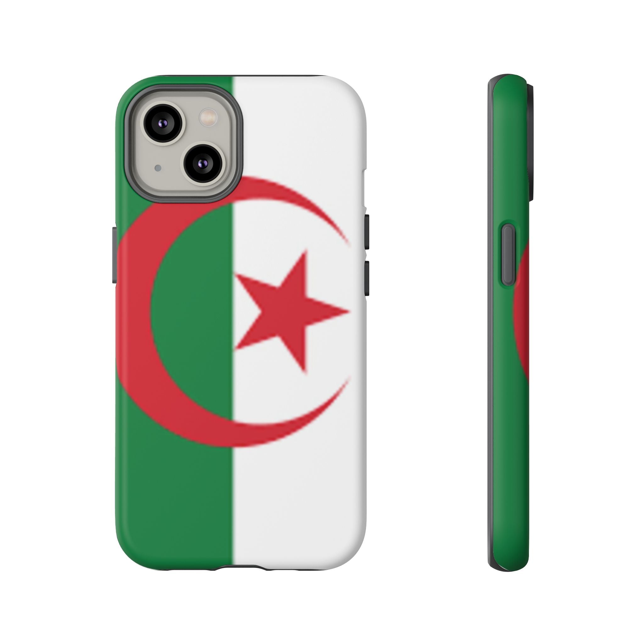 Algeria Flag Tough Phone Case — Protective Algeria Crescent & Star Design