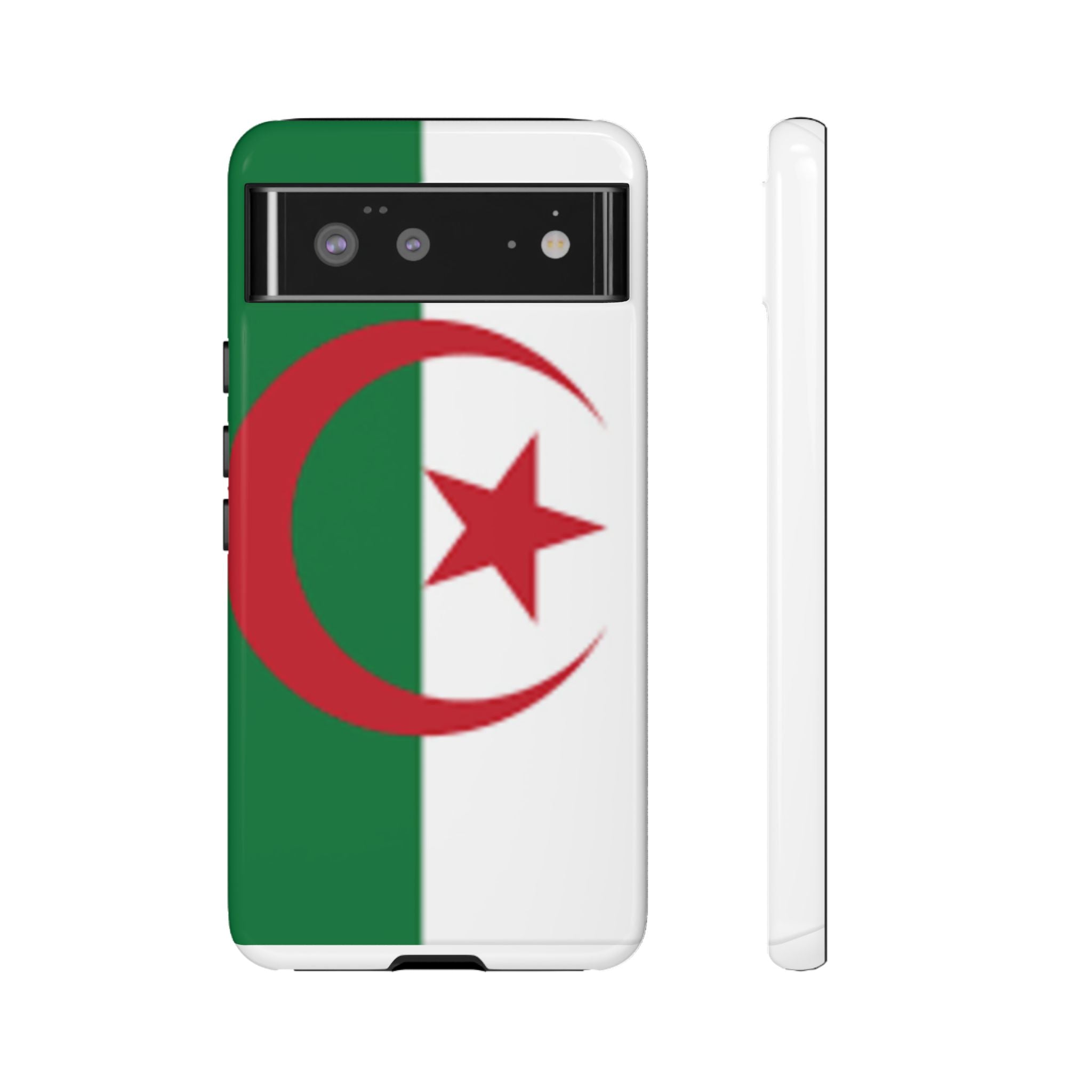 Algeria Flag Tough Phone Case — Protective Algeria Crescent & Star Design
