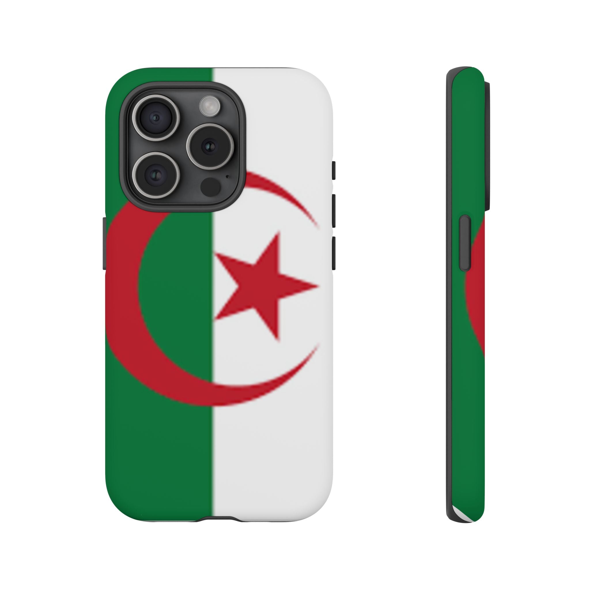 Algeria Flag Tough Phone Case — Protective Algeria Crescent & Star Design