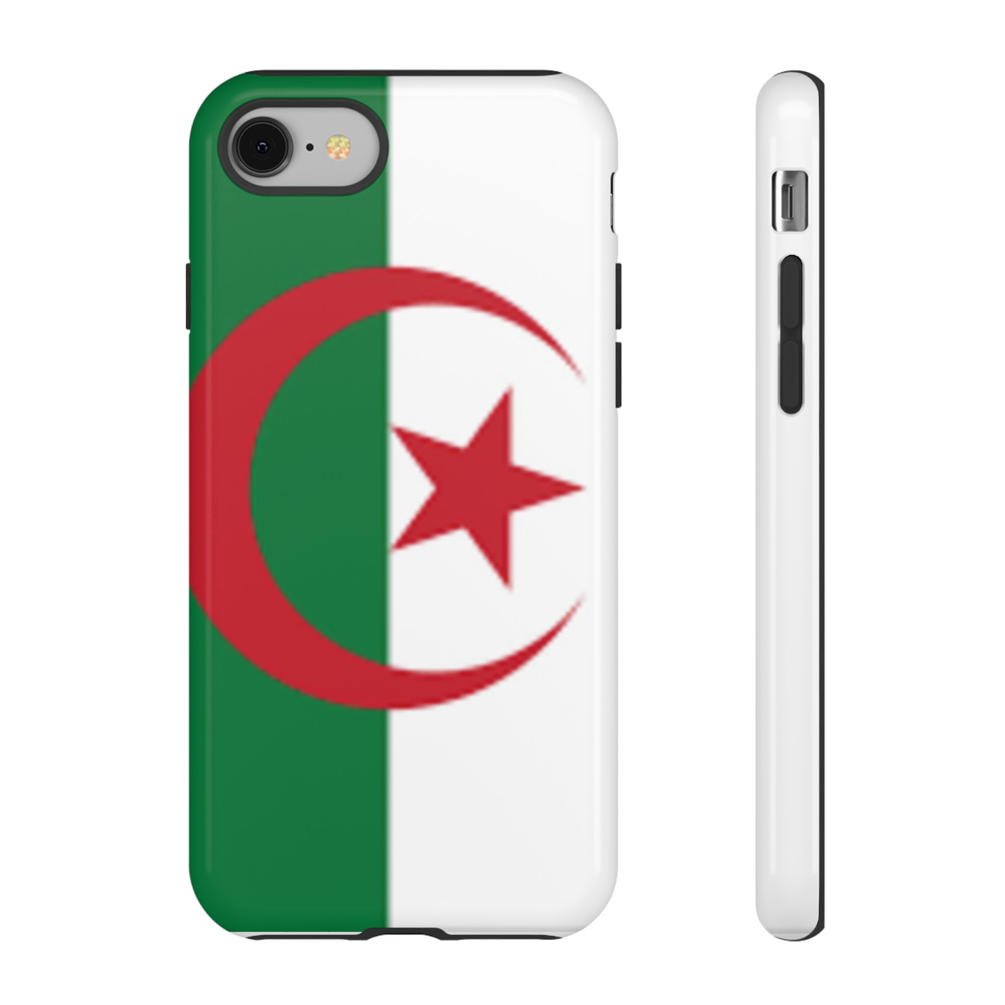 Algeria Flag Tough Phone Case — Protective Algeria Crescent & Star Design