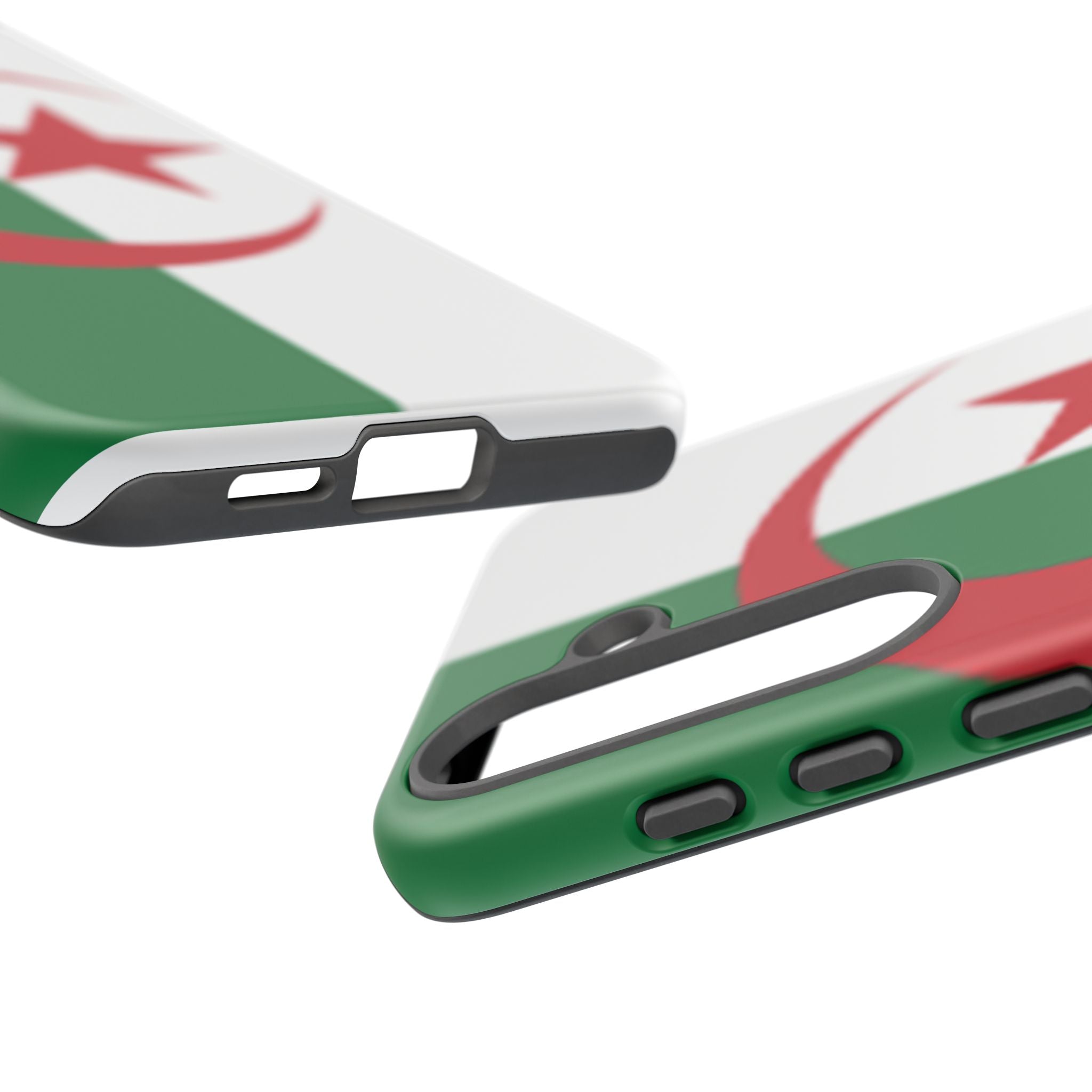 Algeria Flag Tough Phone Case — Protective Algeria Crescent & Star Design