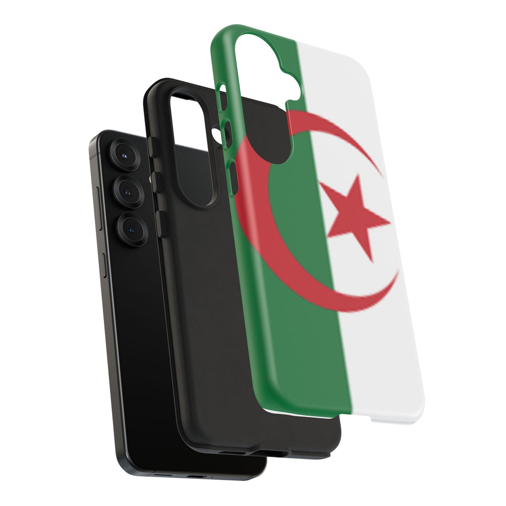 Algeria Flag Tough Phone Case — Protective Algeria Crescent & Star Design
