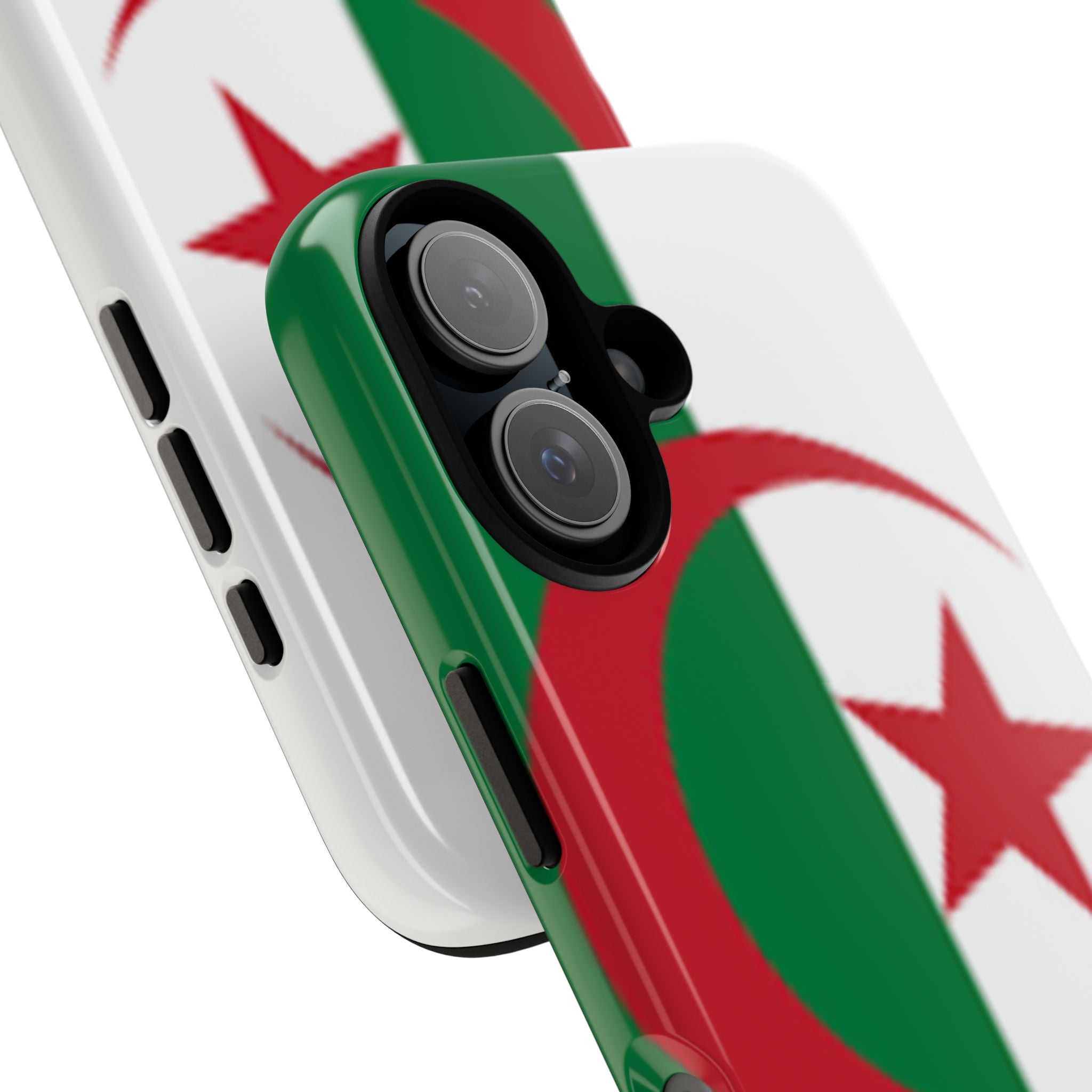 Algeria Flag Tough Phone Case — Protective Algeria Crescent & Star Design