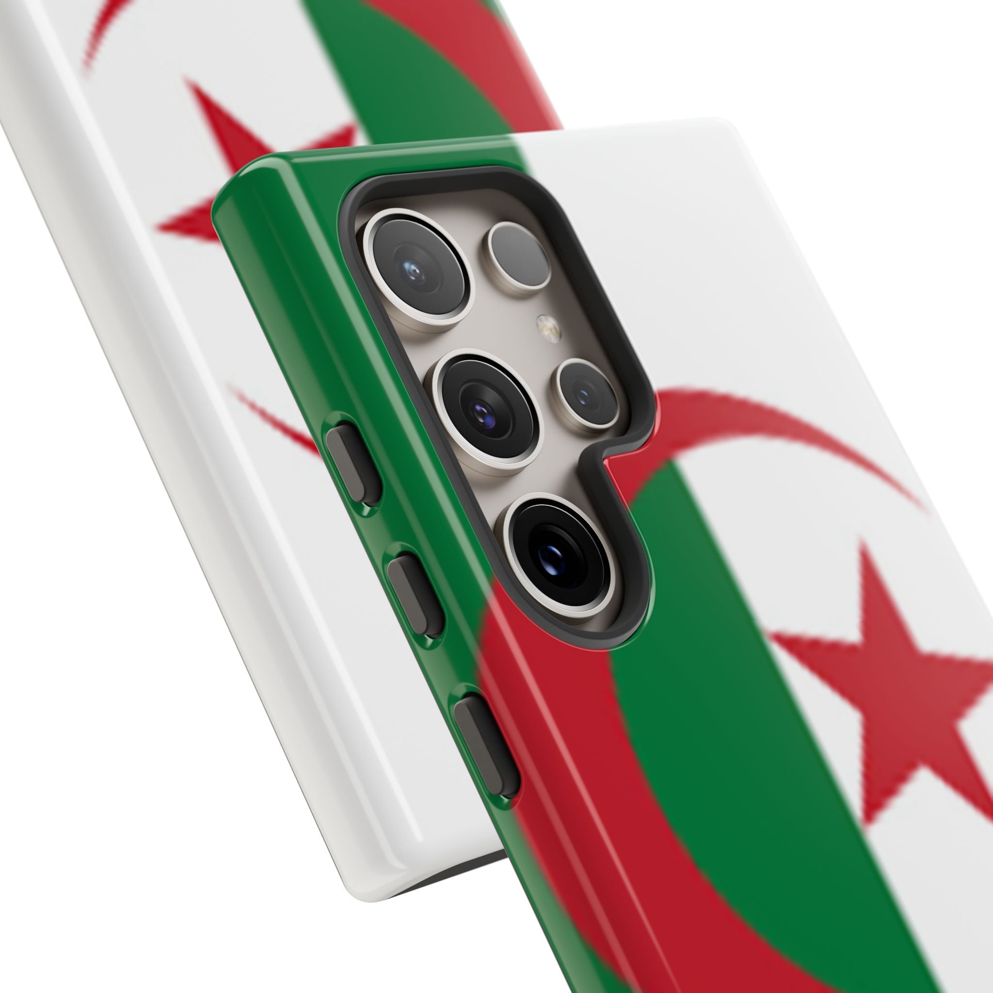 Algeria Flag Tough Phone Case — Protective Algeria Crescent & Star Design