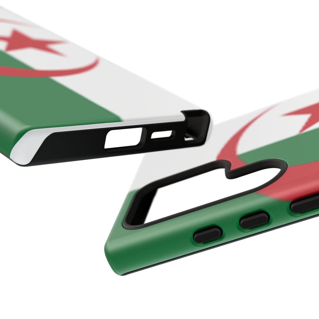 Algeria Flag Tough Phone Case — Protective Algeria Crescent & Star Design