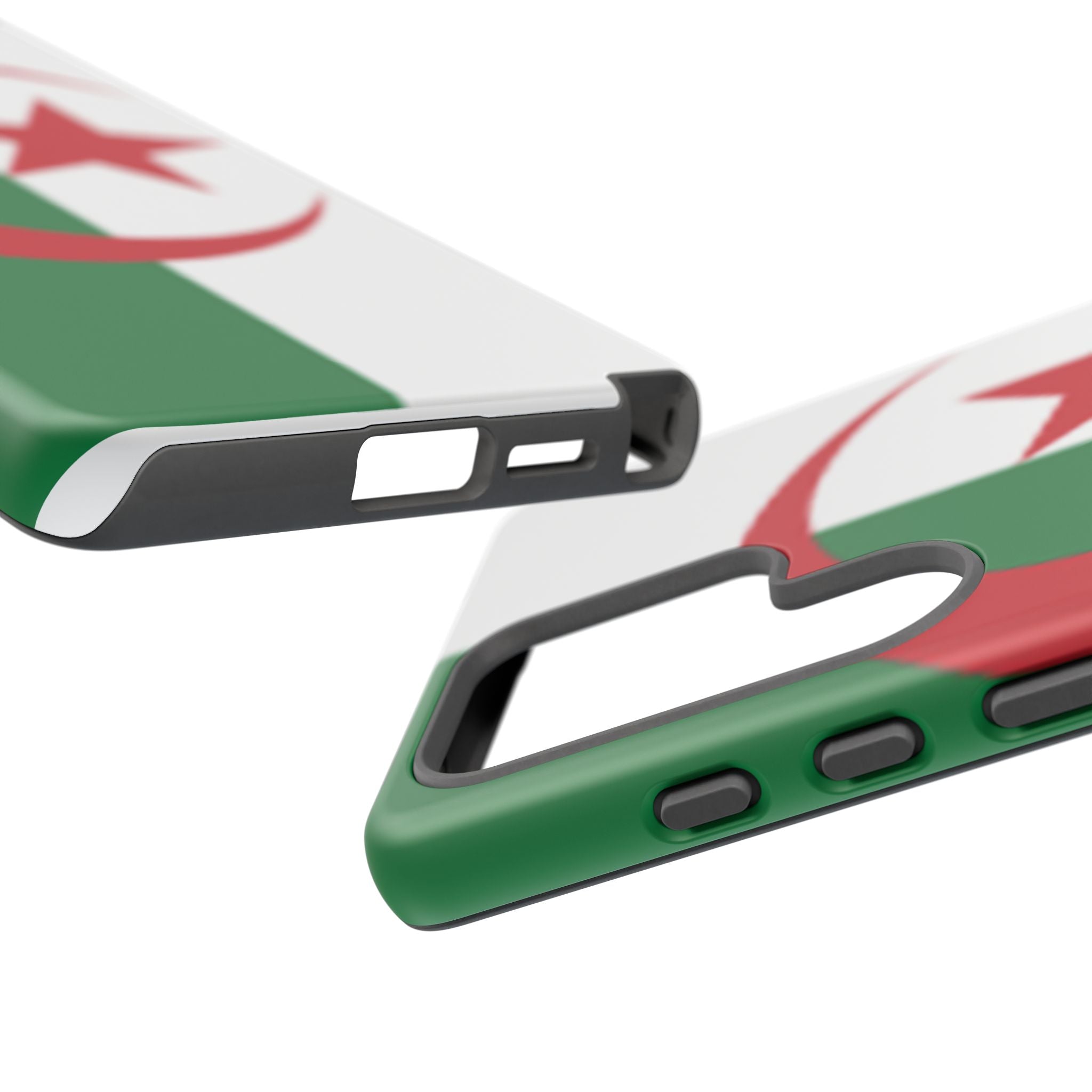 Algeria Flag Tough Phone Case — Protective Algeria Crescent & Star Design