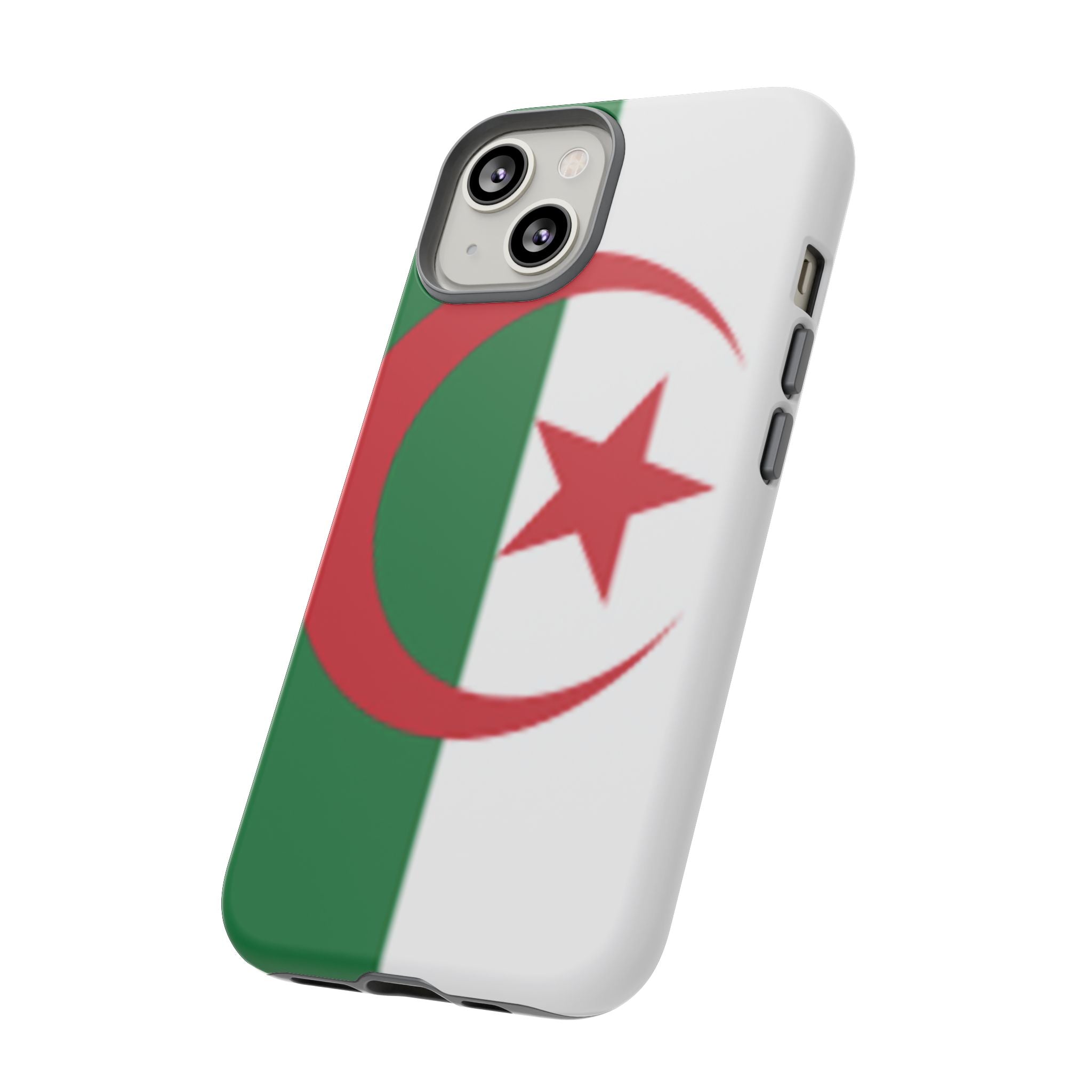Algeria Flag Tough Phone Case — Protective Algeria Crescent & Star Design