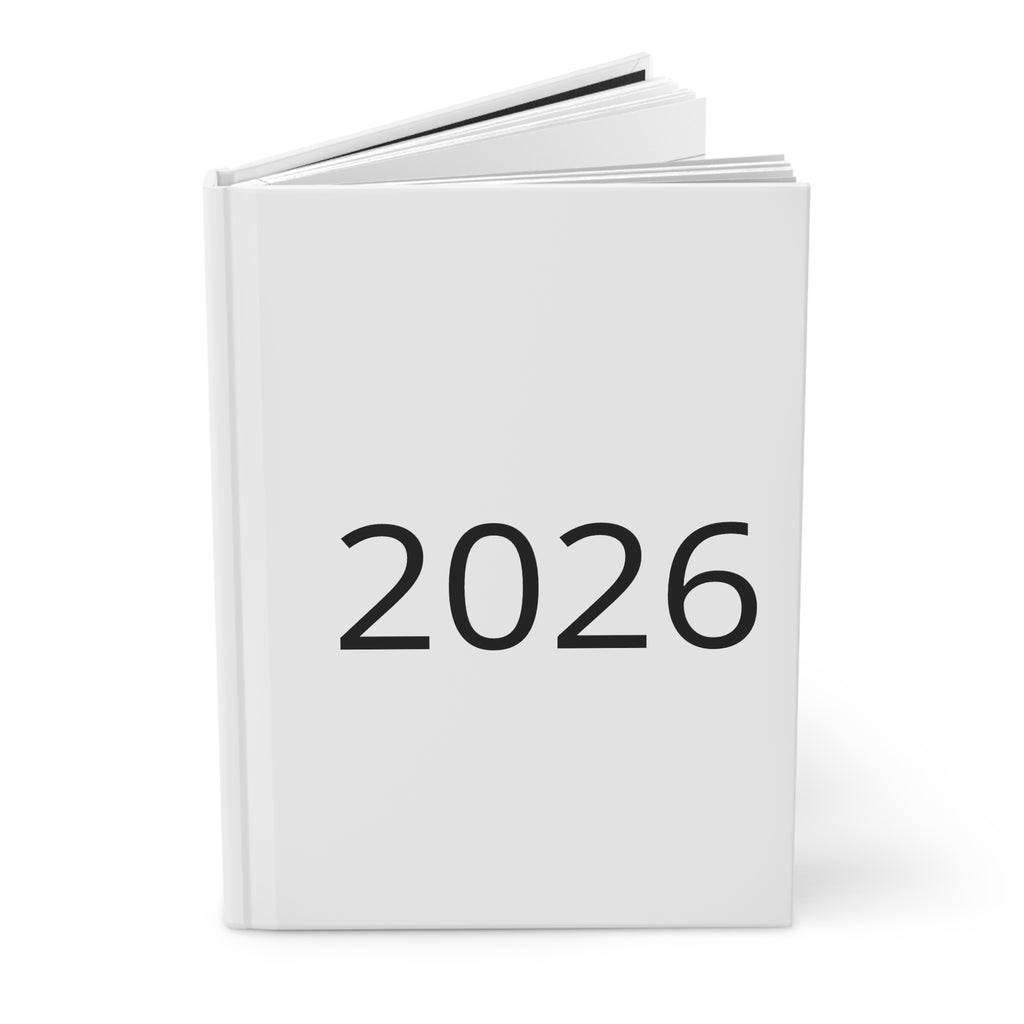 2026 Hardcover Journal – Matte Yearly Planner & Notebook