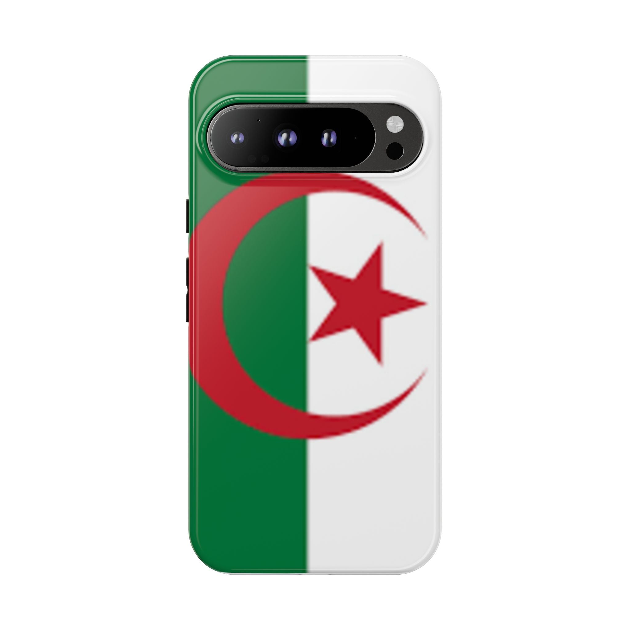 Algeria Flag Tough Phone Case — Protective Algeria Crescent & Star Design
