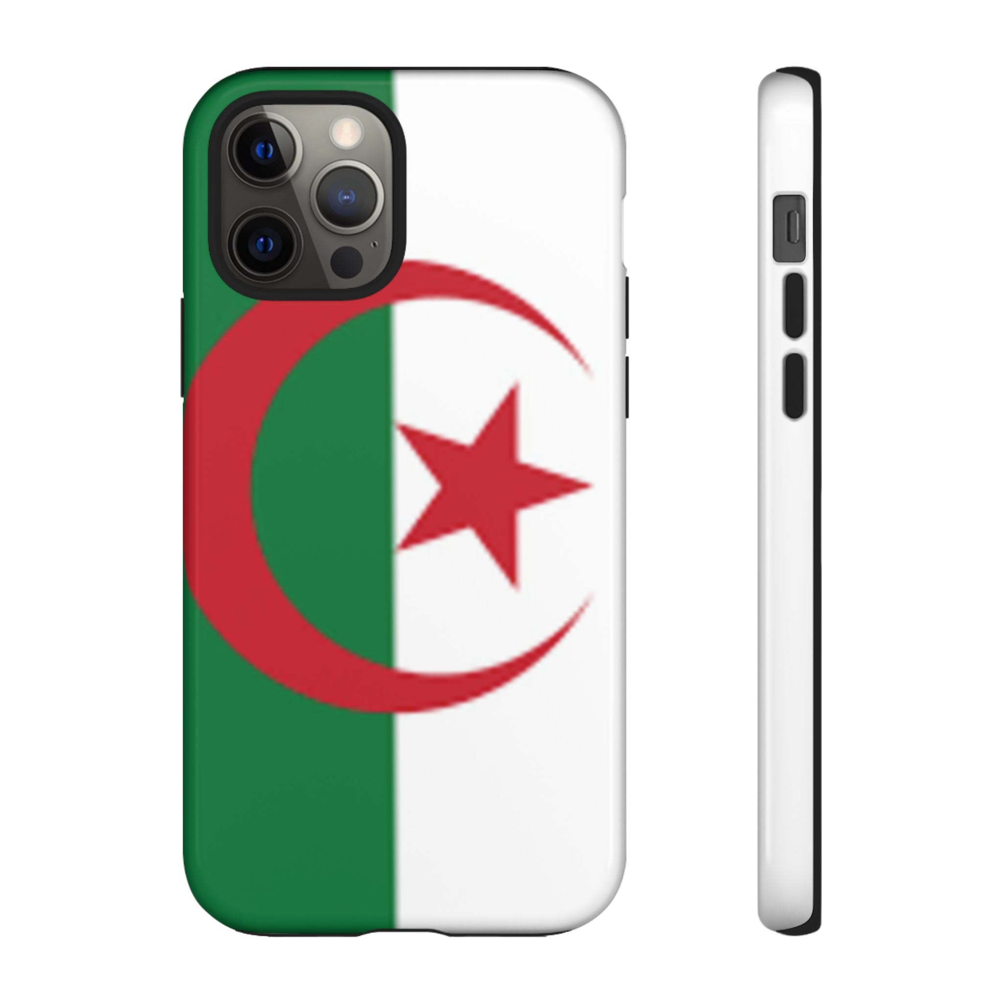 Algeria Flag Tough Phone Case — Protective Algeria Crescent & Star Design
