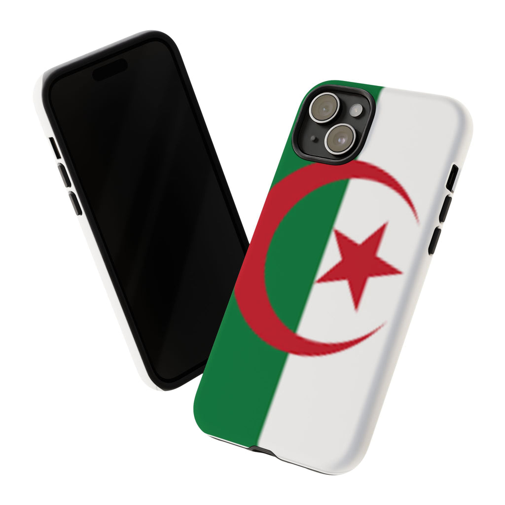 Algeria Flag Tough Phone Case — Protective Algeria Crescent & Star Design