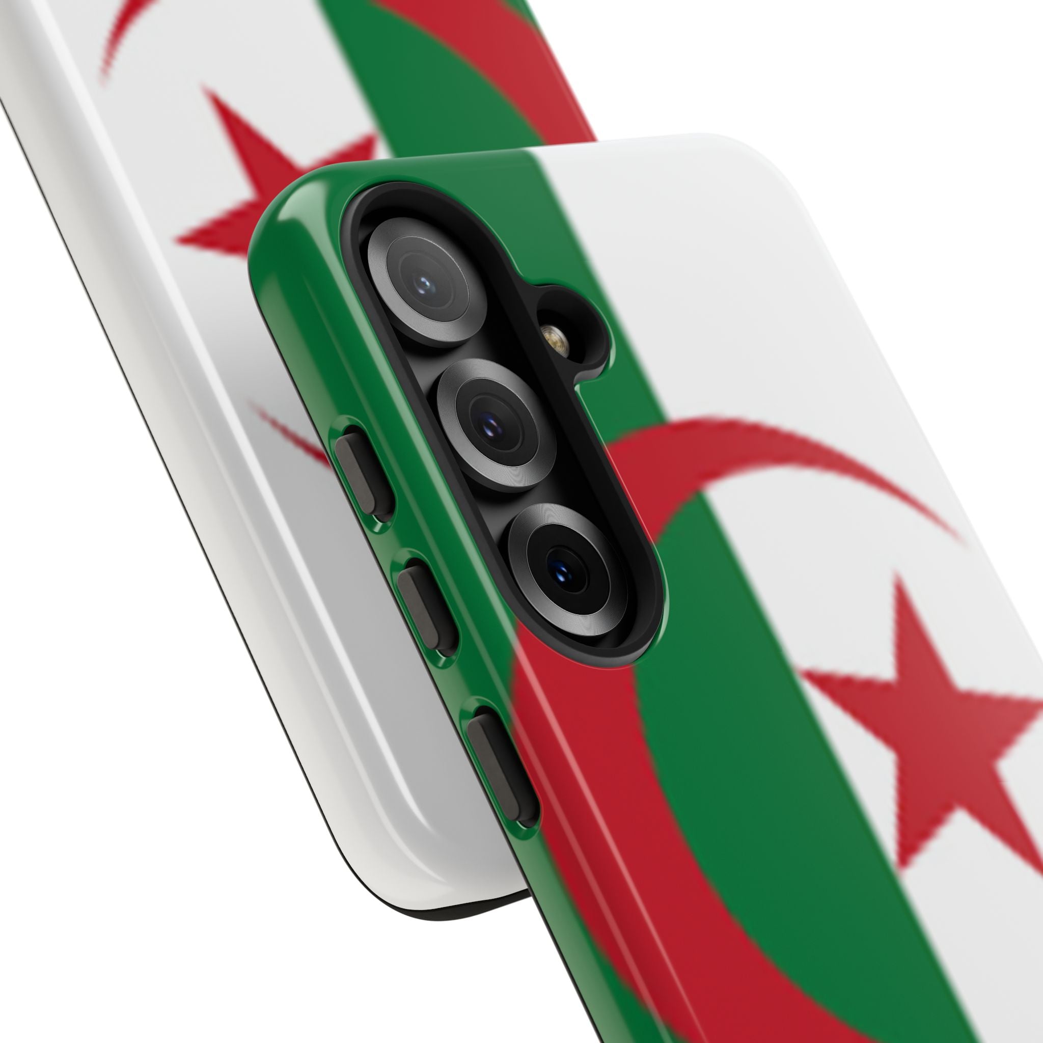 Algeria Flag Tough Phone Case — Protective Algeria Crescent & Star Design