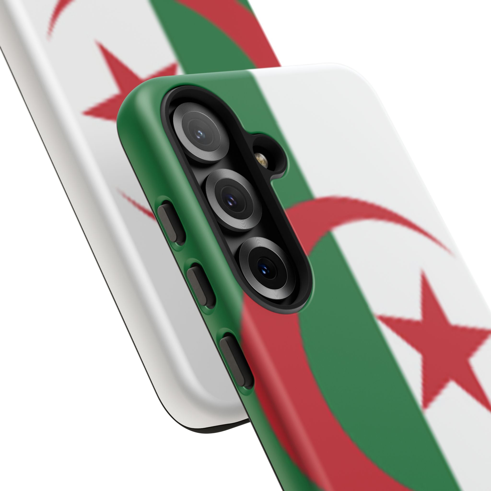 Algeria Flag Tough Phone Case — Protective Algeria Crescent & Star Design