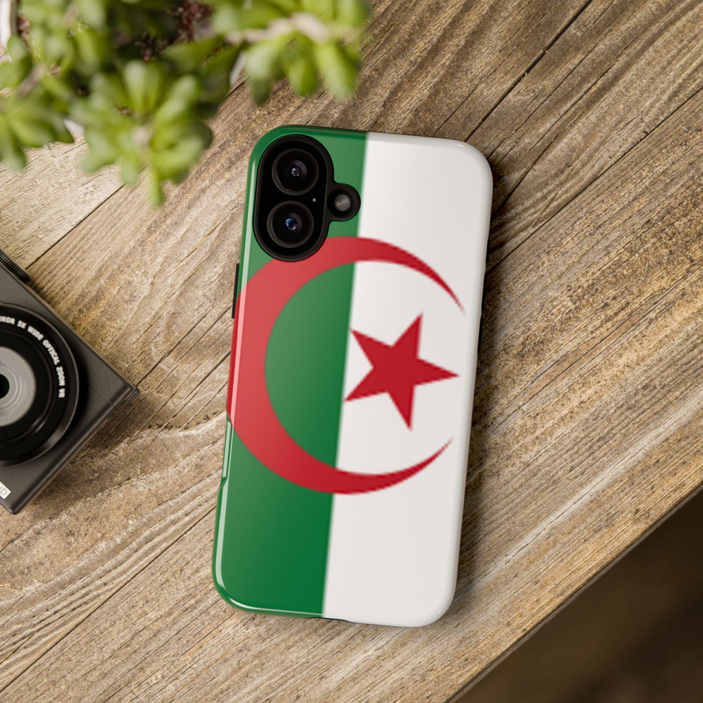 Algeria Flag Tough Phone Case — Protective Algeria Crescent & Star Design