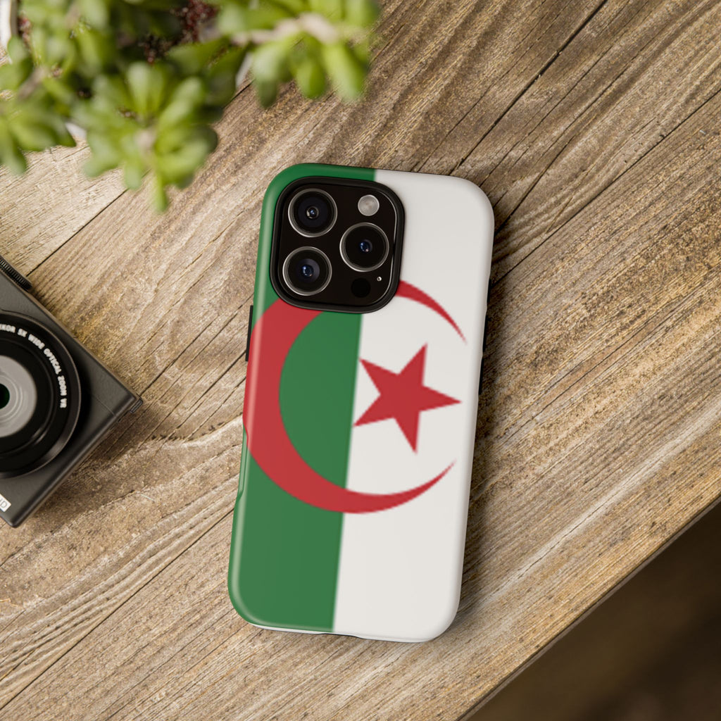 Algeria Flag Tough Phone Case — Protective Algeria Crescent & Star Design