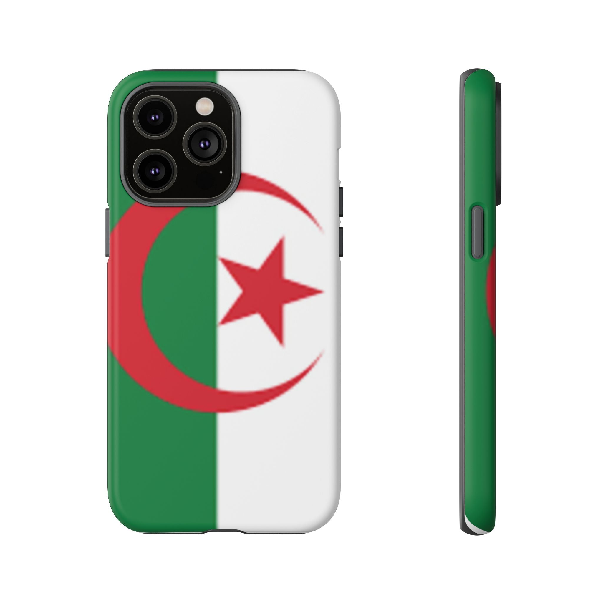 Algeria Flag Tough Phone Case — Protective Algeria Crescent & Star Design