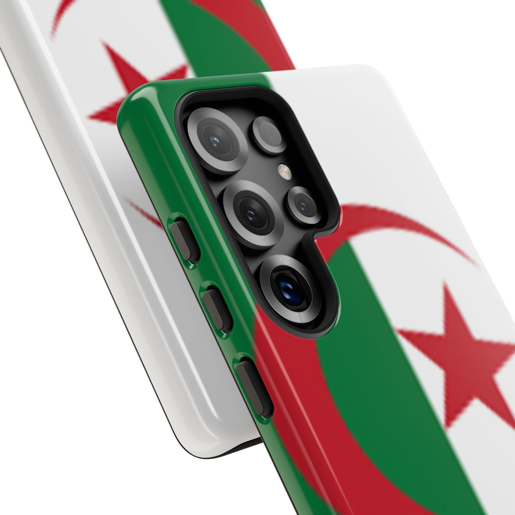 Algeria Flag Tough Phone Case — Protective Algeria Crescent & Star Design