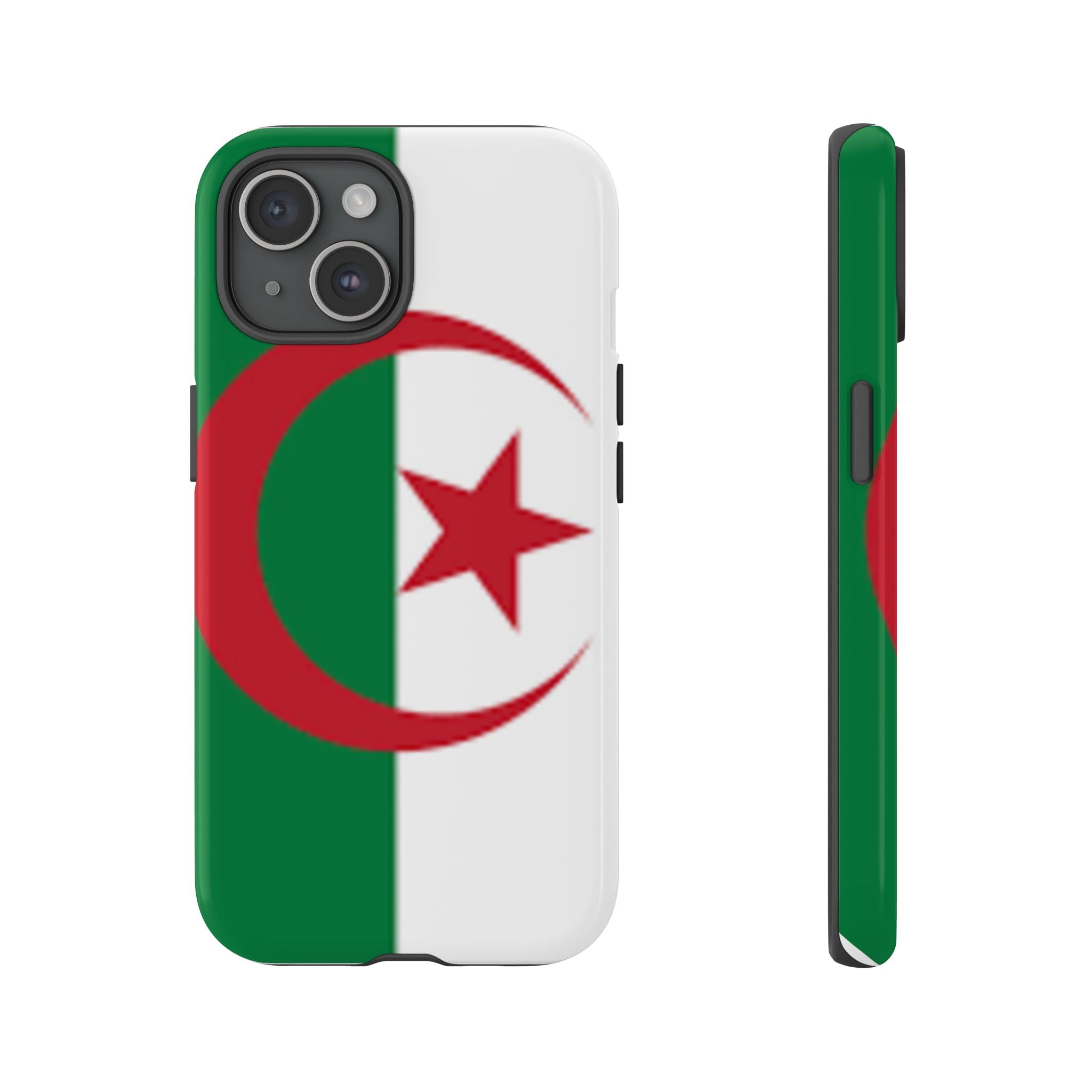 Algeria Flag Tough Phone Case — Protective Algeria Crescent & Star Design