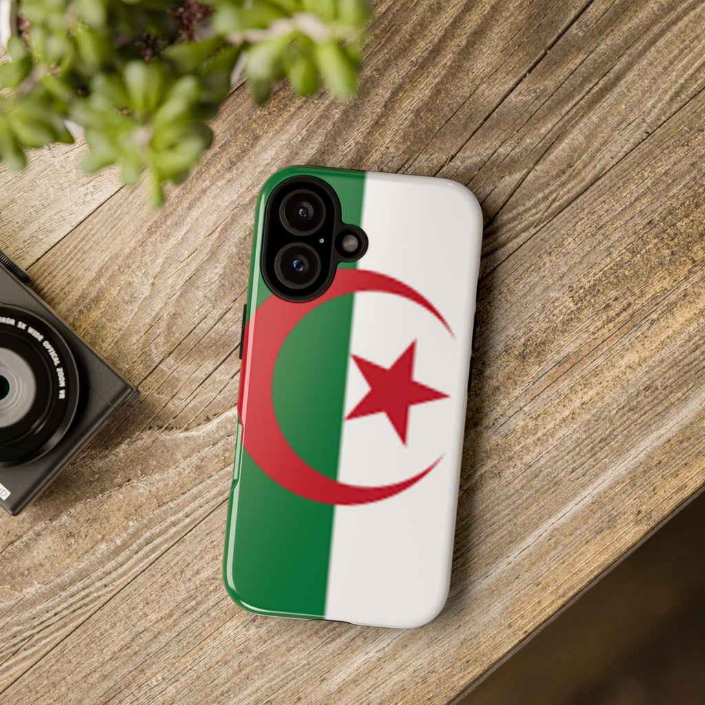 Algeria Flag Tough Phone Case — Protective Algeria Crescent & Star Design