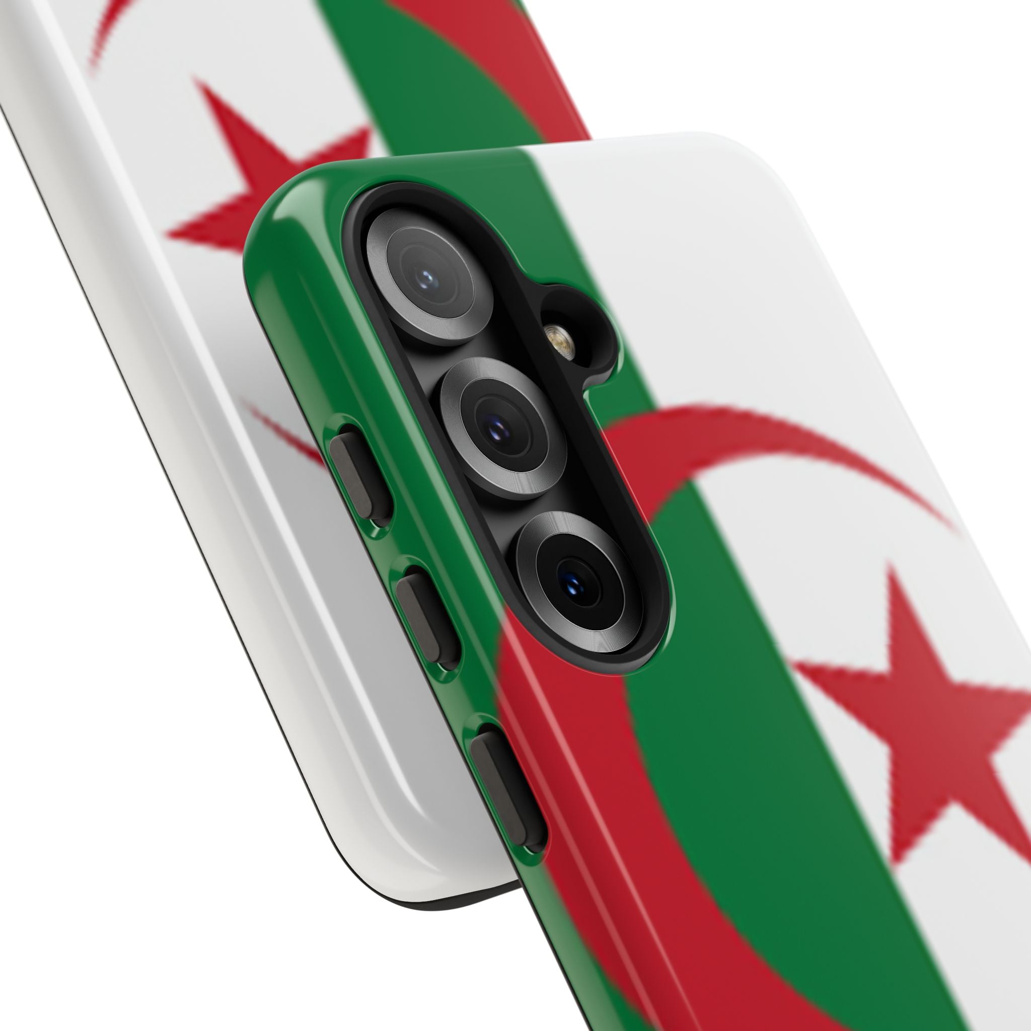 Algeria Flag Tough Phone Case — Protective Algeria Crescent & Star Design