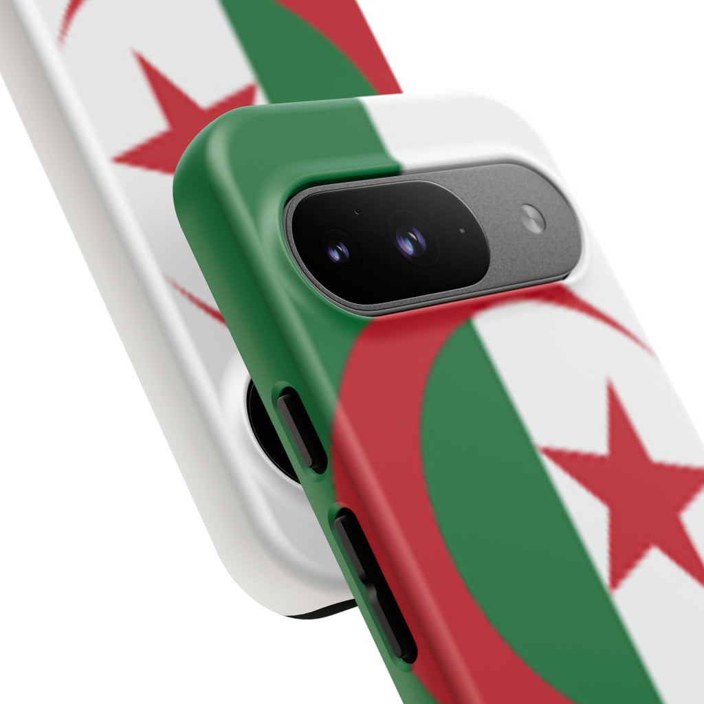 Algeria Flag Tough Phone Case — Protective Algeria Crescent & Star Design