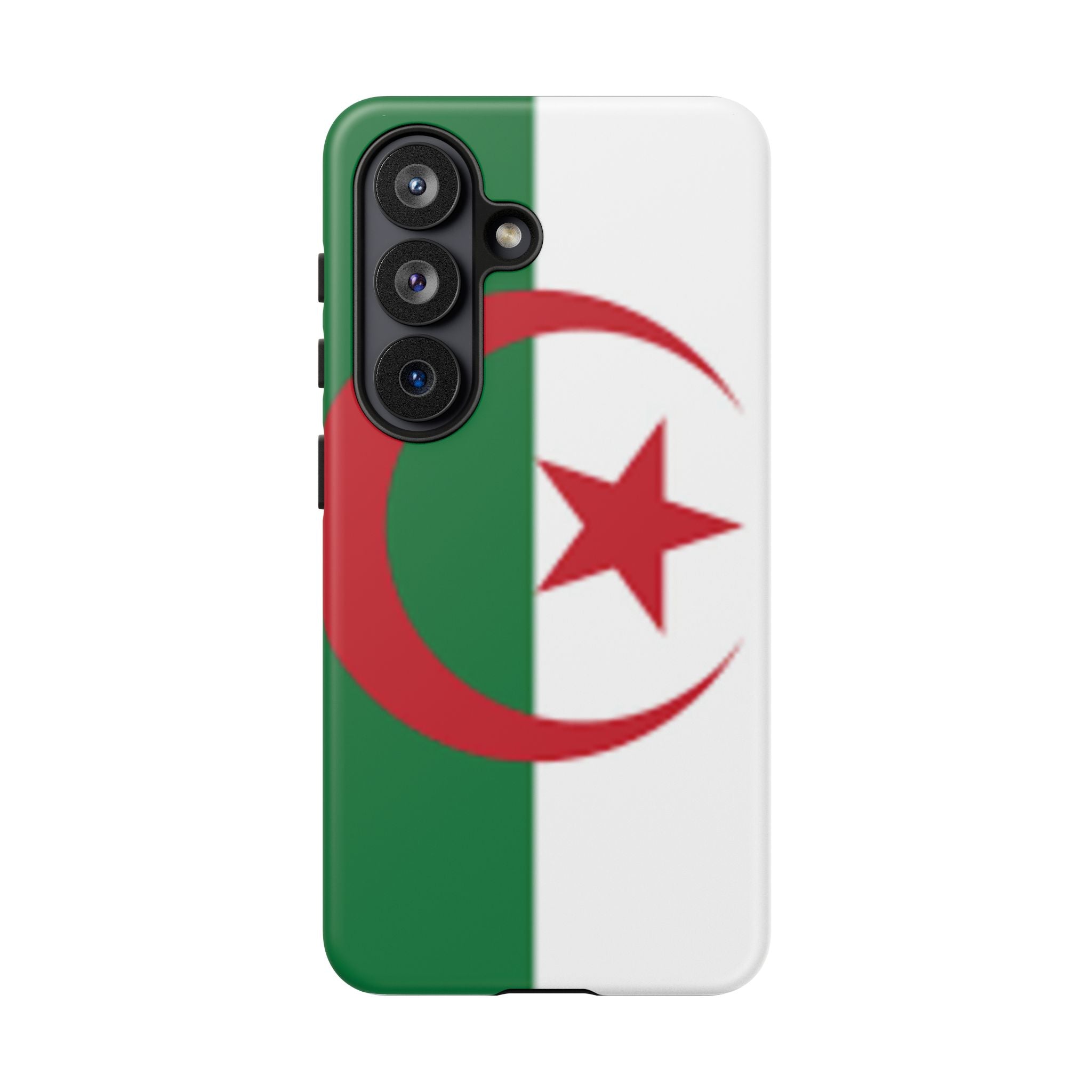 Algeria Flag Tough Phone Case — Protective Algeria Crescent & Star Design