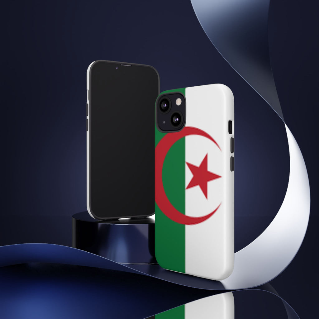 Algeria Flag Tough Phone Case — Protective Algeria Crescent & Star Design
