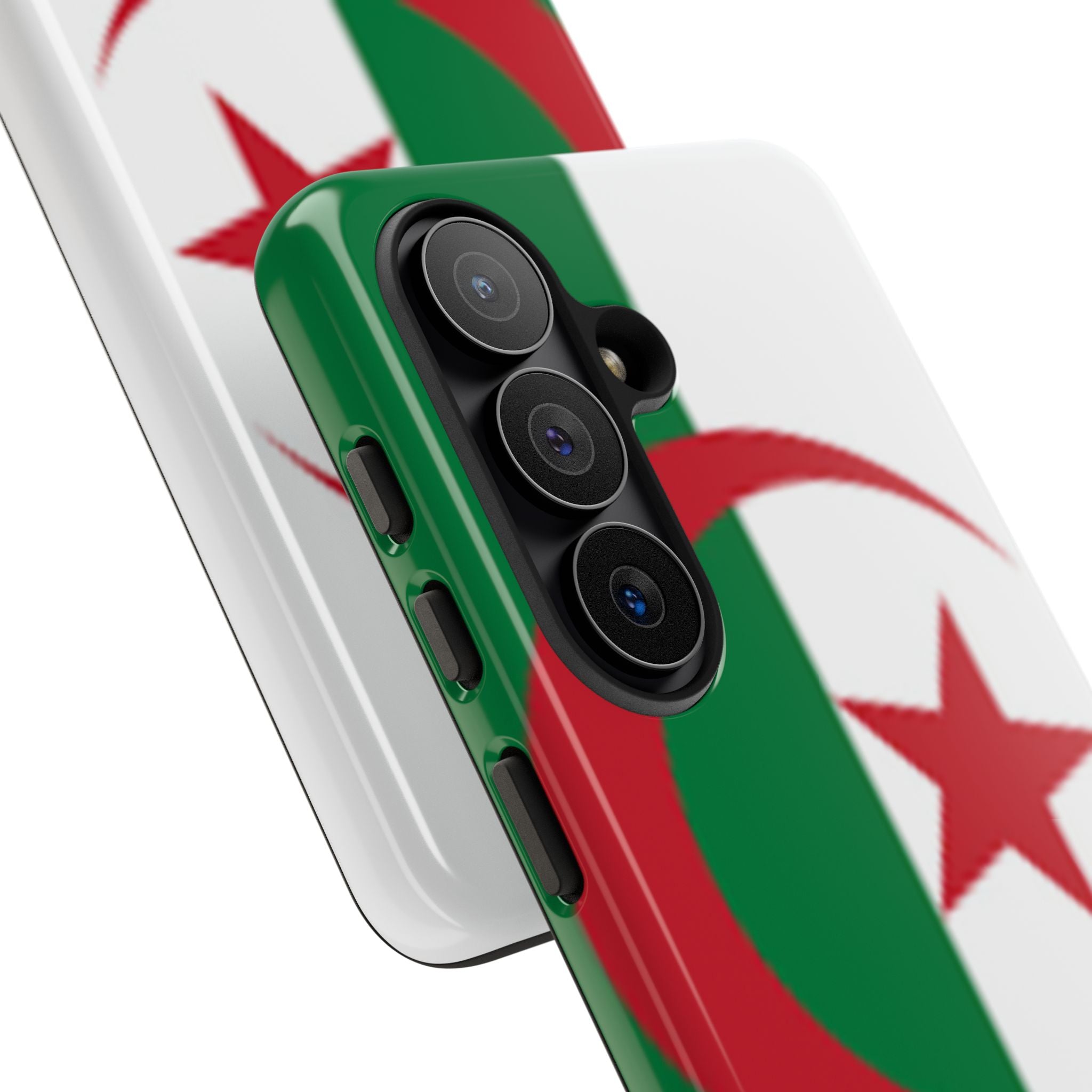 Algeria Flag Tough Phone Case — Protective Algeria Crescent & Star Design