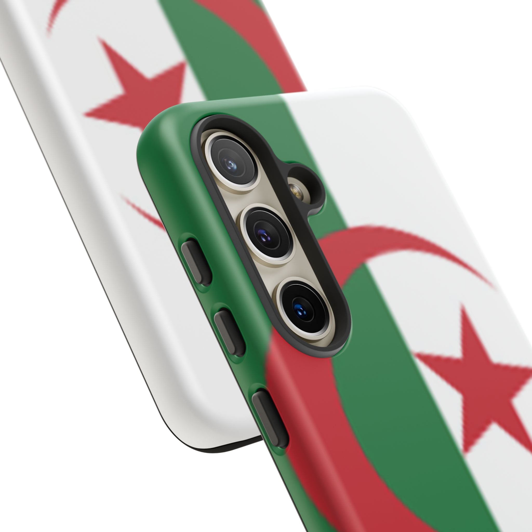 Algeria Flag Tough Phone Case — Protective Algeria Crescent & Star Design