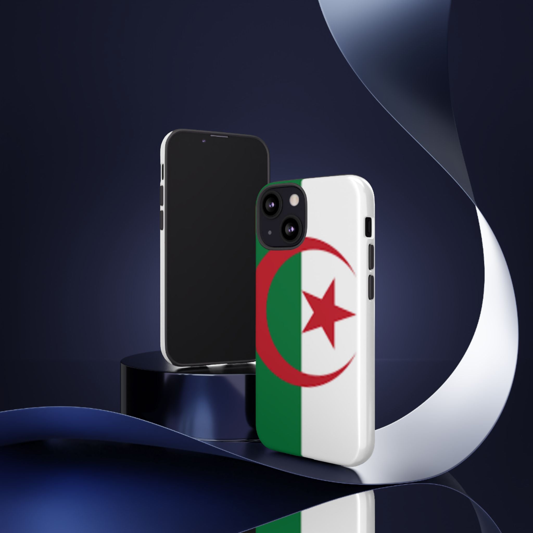 Algeria Flag Tough Phone Case — Protective Algeria Crescent & Star Design
