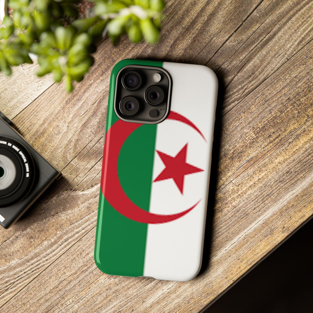 Algeria Flag Tough Phone Case — Protective Algeria Crescent & Star Design