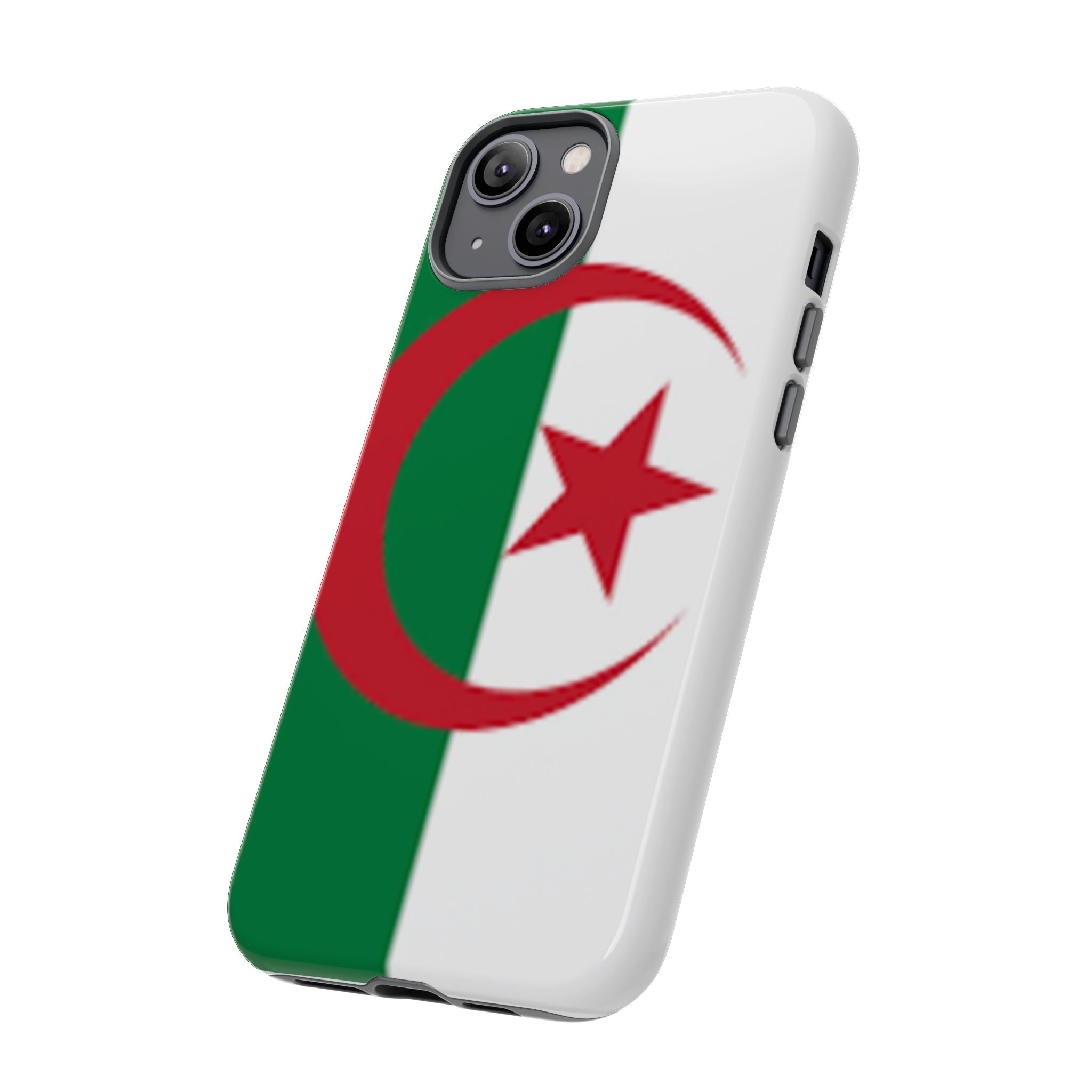 Algeria Flag Tough Phone Case — Protective Algeria Crescent & Star Design