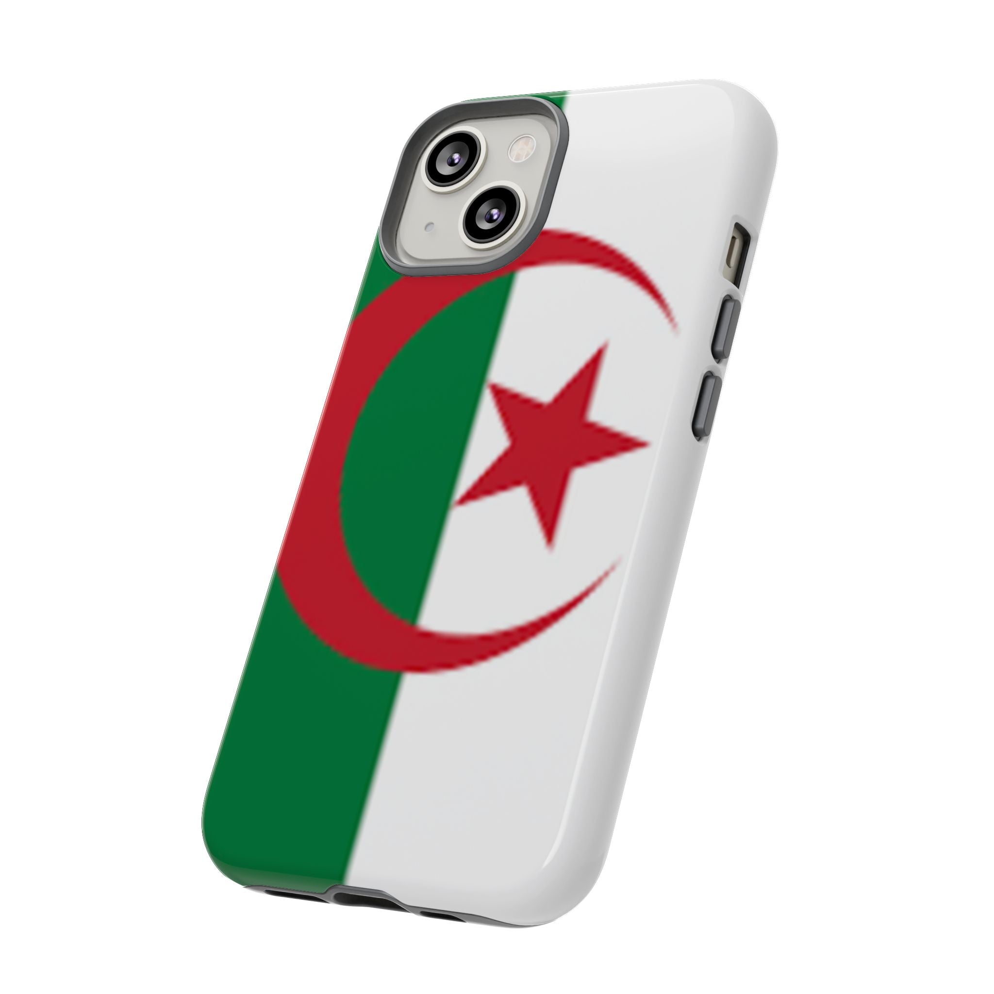 Algeria Flag Tough Phone Case — Protective Algeria Crescent & Star Design