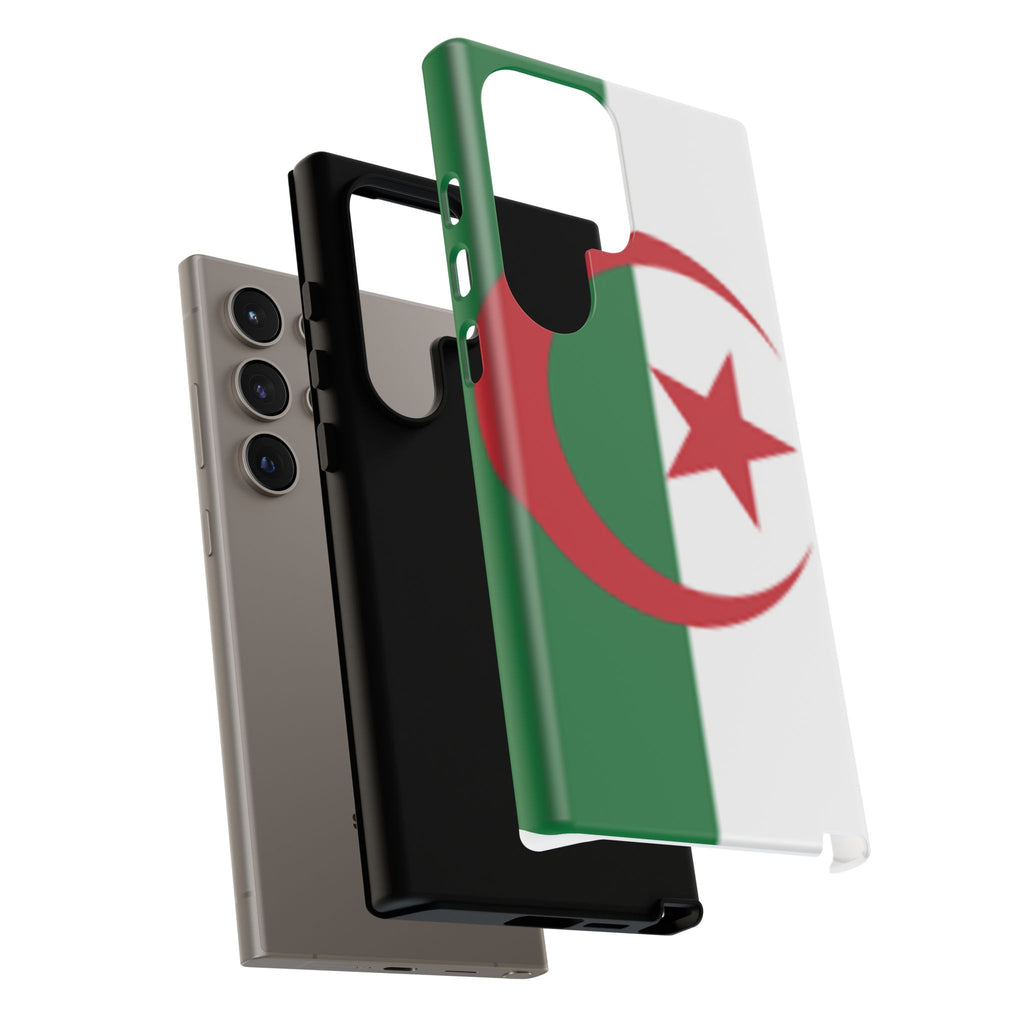 Algeria Flag Tough Phone Case — Protective Algeria Crescent & Star Design