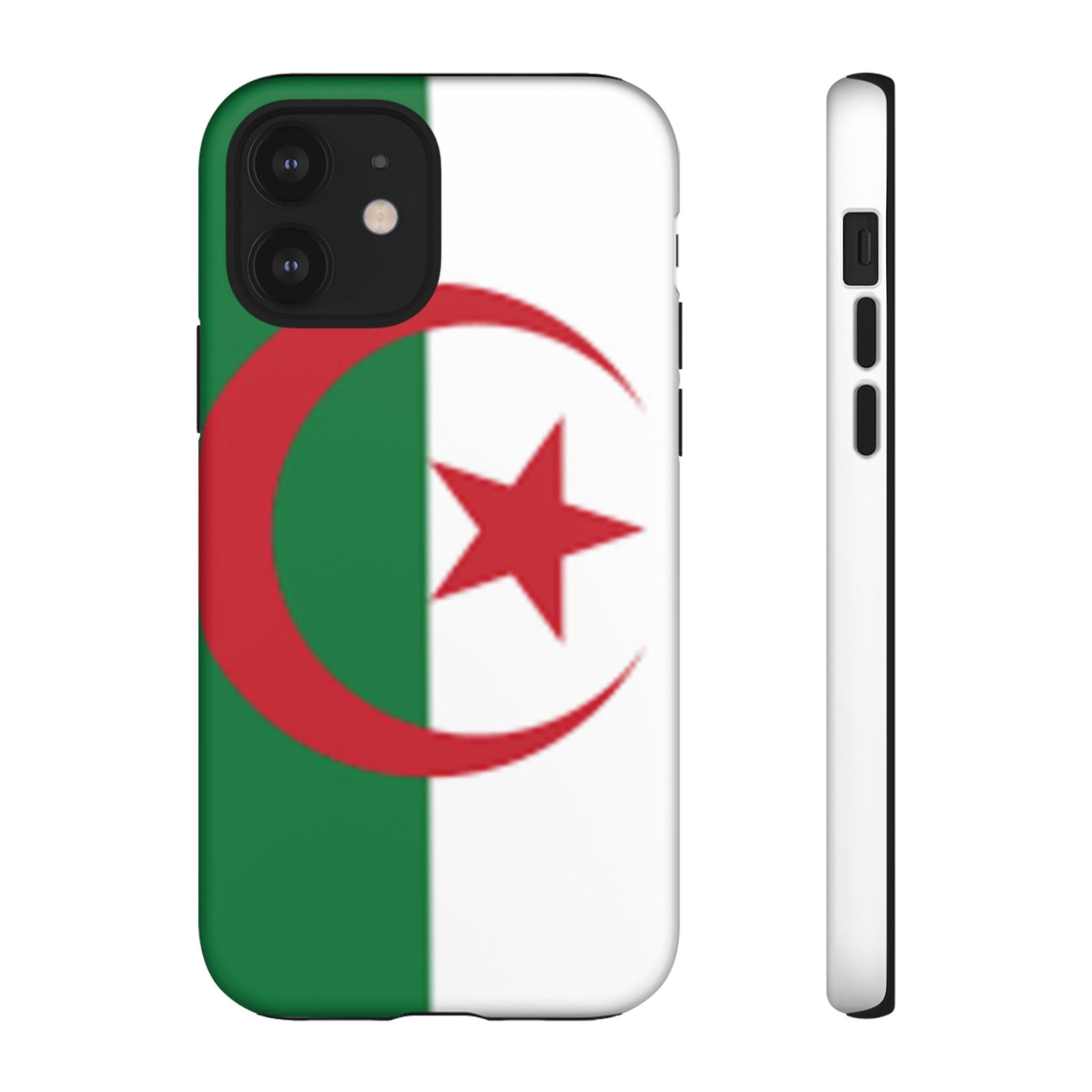 Algeria Flag Tough Phone Case — Protective Algeria Crescent & Star Design