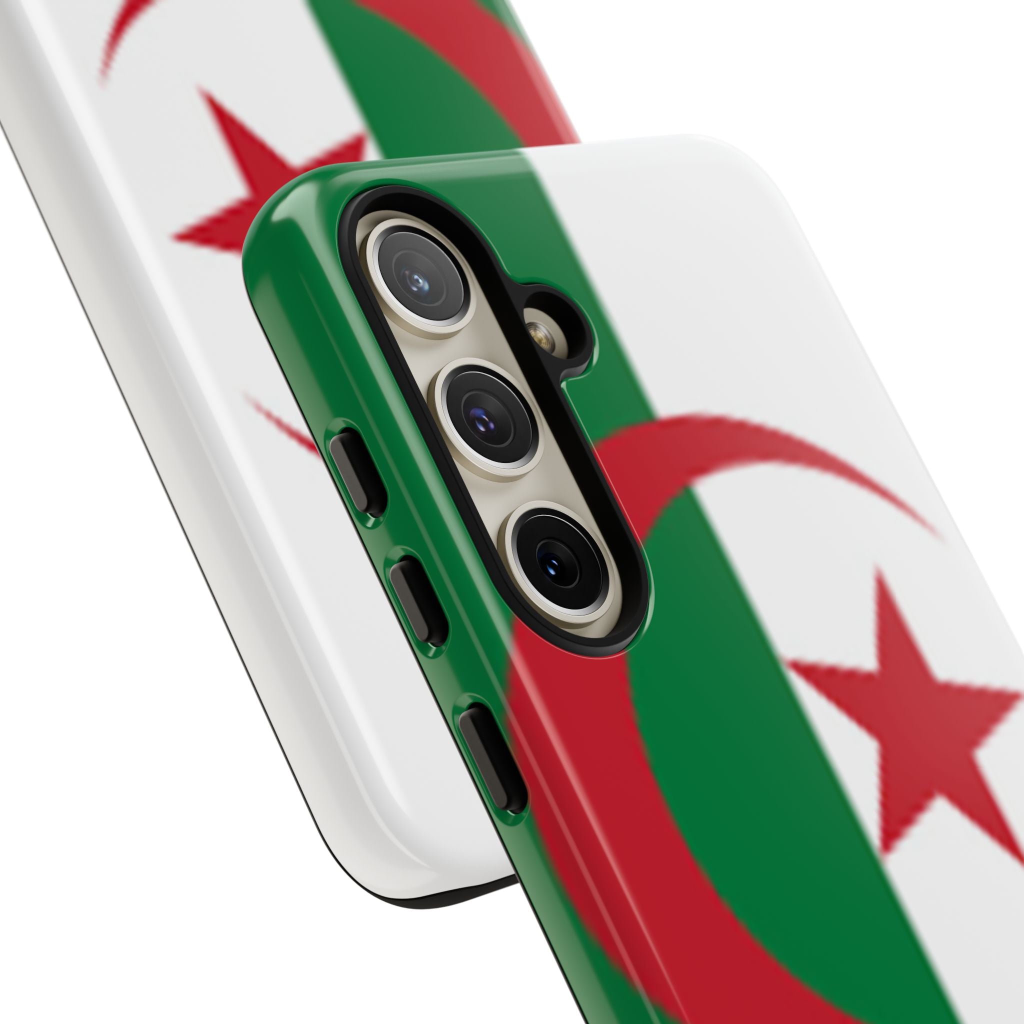 Algeria Flag Tough Phone Case — Protective Algeria Crescent & Star Design