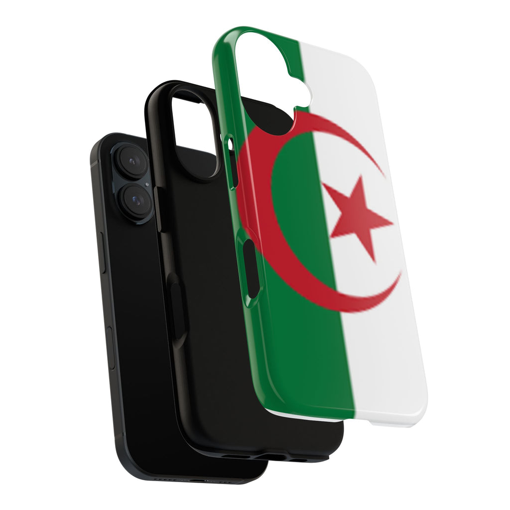 Algeria Flag Tough Phone Case — Protective Algeria Crescent & Star Design