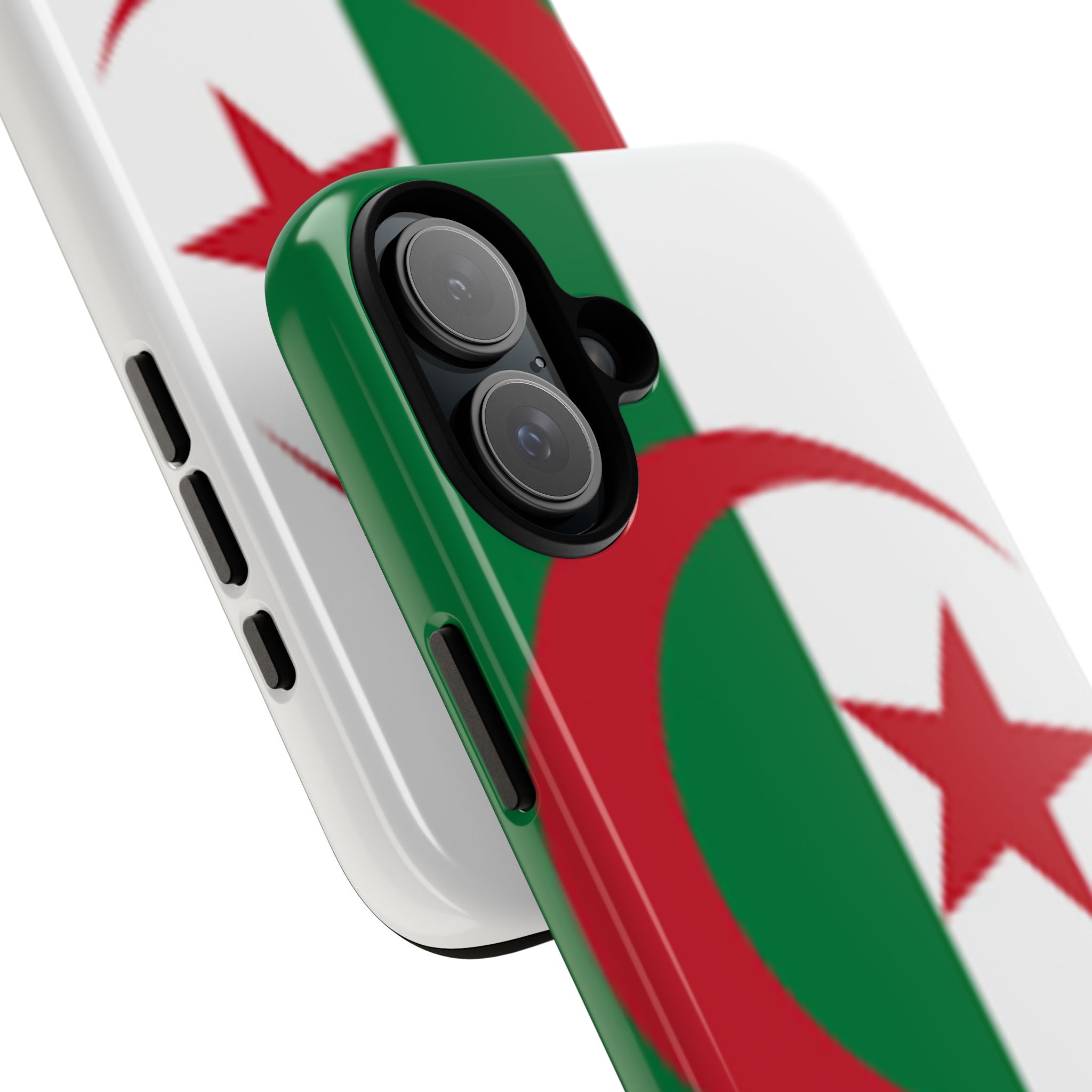 Algeria Flag Tough Phone Case — Protective Algeria Crescent & Star Design