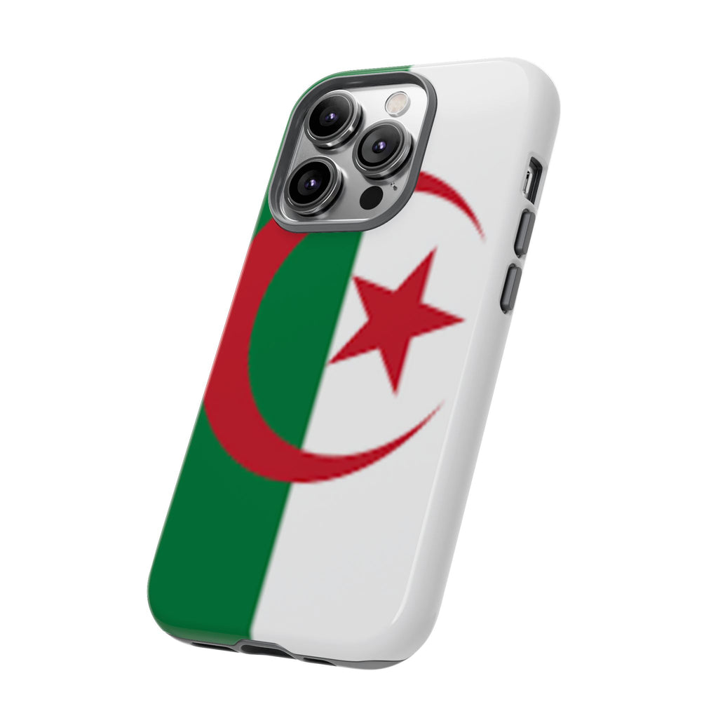 Algeria Flag Tough Phone Case — Protective Algeria Crescent & Star Design